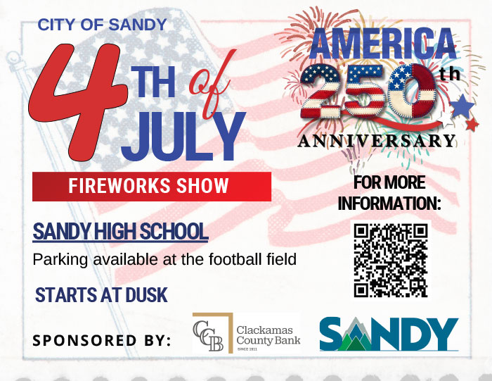 City of Sandy 4th of July Fireworks - Flyer